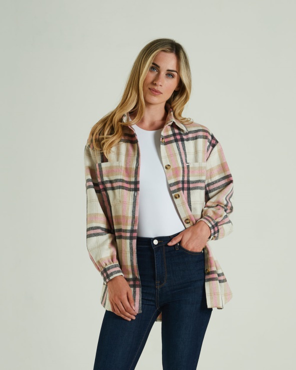 Chemise Sue Polignac Carreaux Rose Diesel