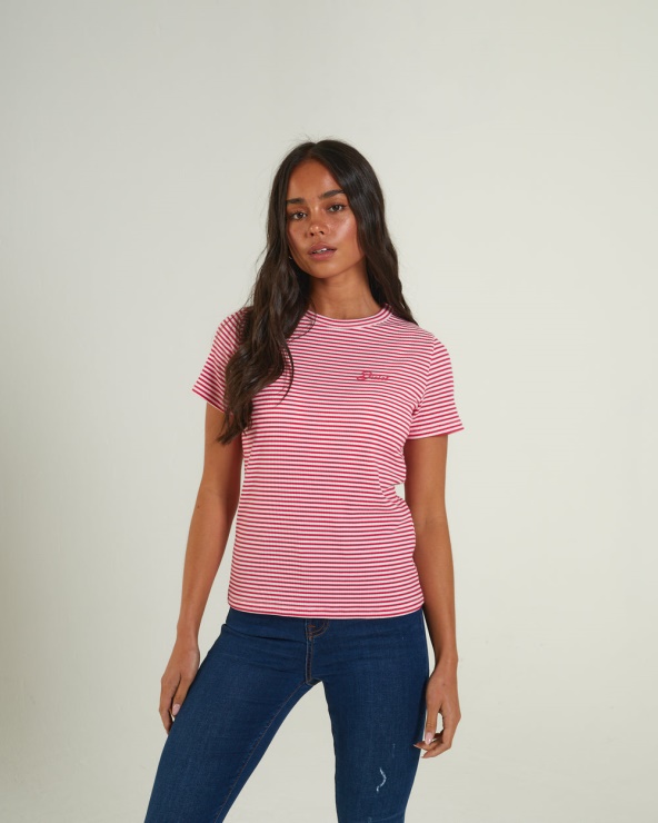 Tee Shirt Diesel Emmeline Dragueur Rose Fuchsia
