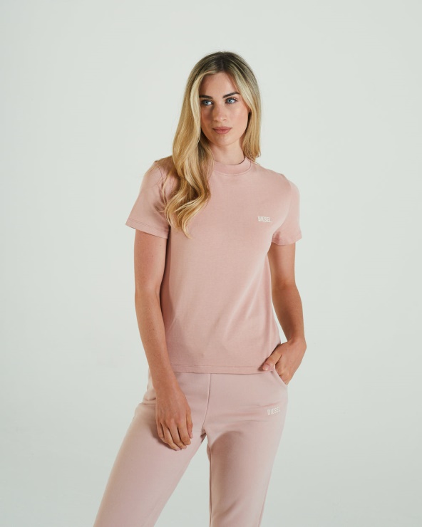 T-shirt éclat Diesel Vieux Rose