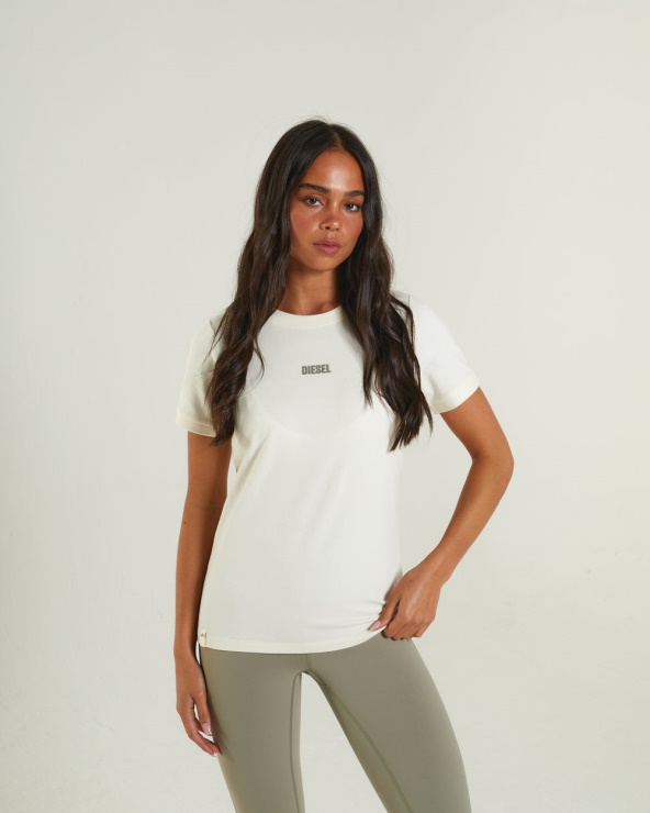 Tee Shirt Diesel Julia Creme Ivoire