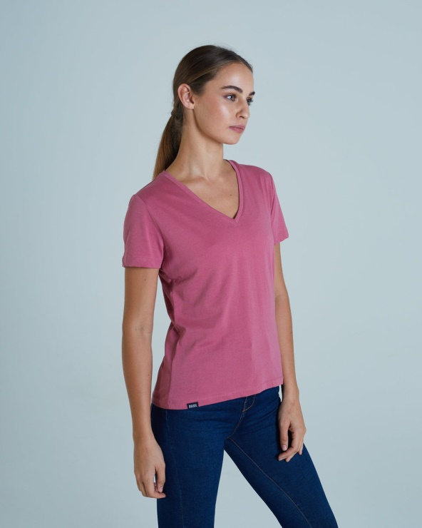 Tee Shirt De Base Diesel Ada Rose Rose