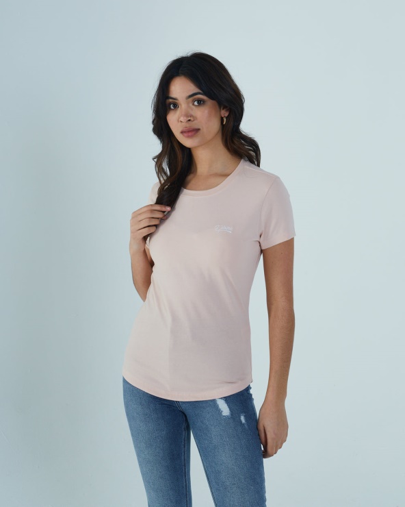 Tee Shirt Cloda Basic Diesel Rose Clair