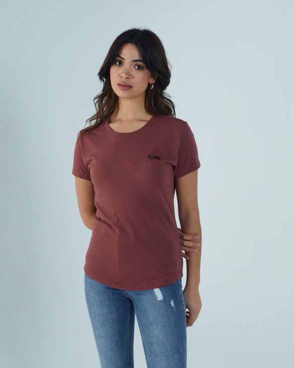 Diesel Cloda Basic Tee Vin De Figue