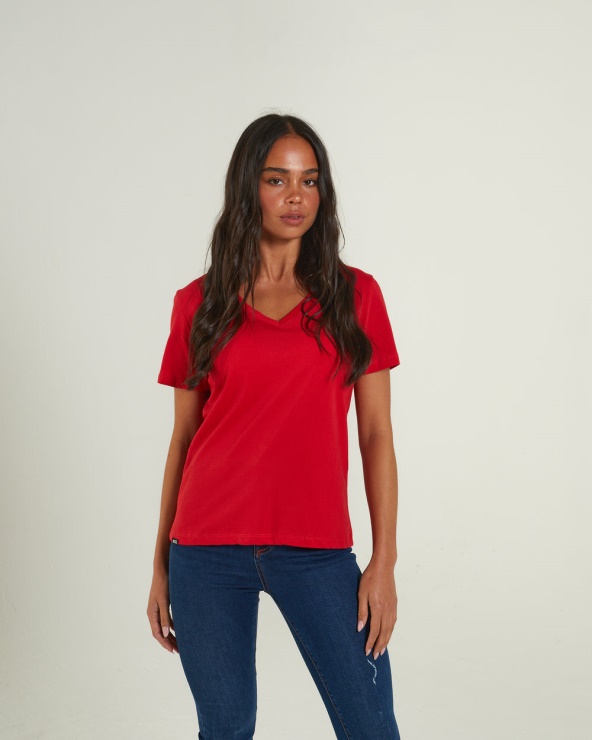 Tee Shirt Ada Basic Diesel Rouge Vrai