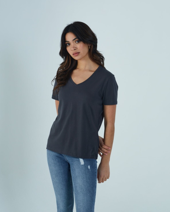 Diesel Ada Basic Tee Gris Anthracite