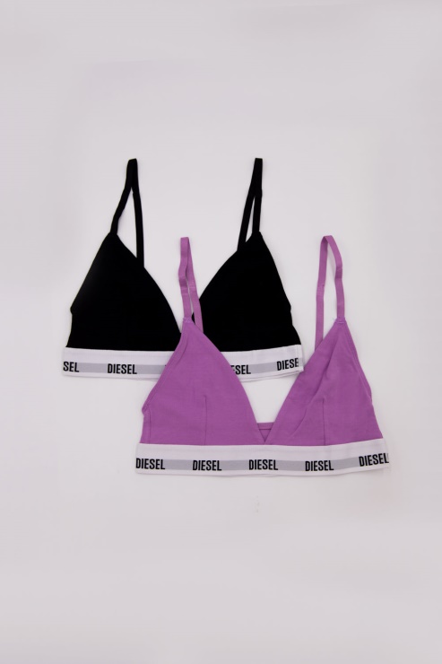 Soutien-gorge Saule Noir/violet Diesel Charbon/rose/blanc