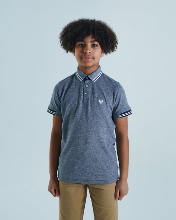 Polo Diesel Vernon Bleu Marine Oeil De Perdrix