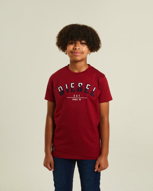 Tee Shirt Joshua Diesel Bleu Marine Rouge
