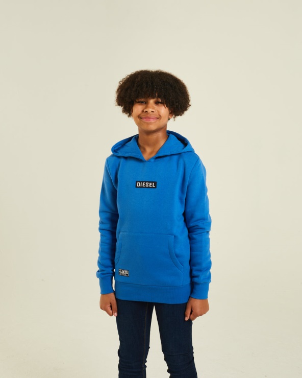 Diesel Albert Capot Bleu Royal Rouge