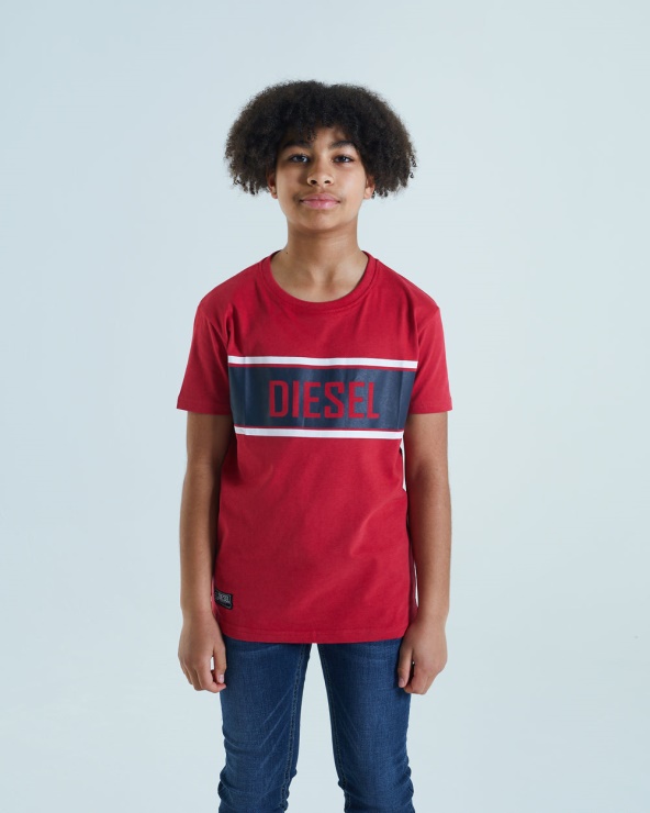 Tee Doyle Diesel Blanc Rouge