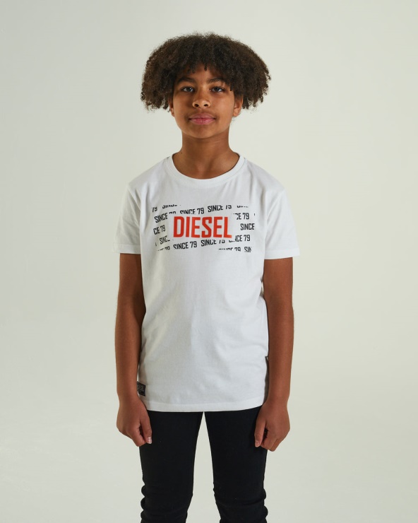 Tee Shirt Gordy Diesel Bleu Blanc