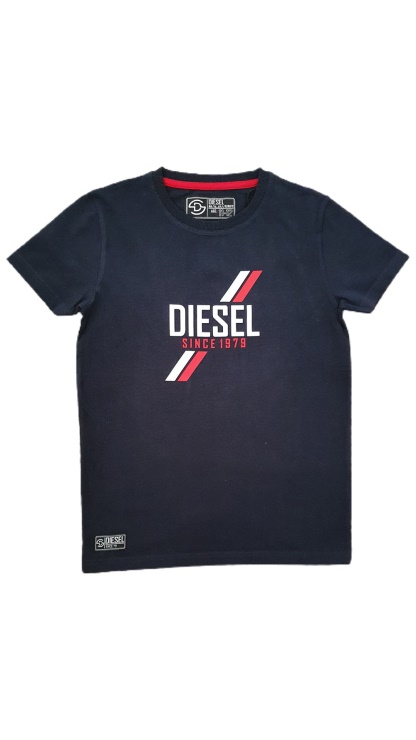 Tee Shirt Court Bleu Marine Diesel