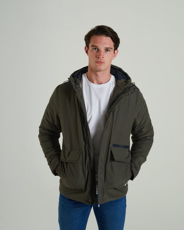 Bronson Parka Veste Combat Vert Diesel Blanc