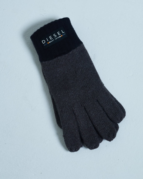 Gants Diesel Christopher Noir Gris