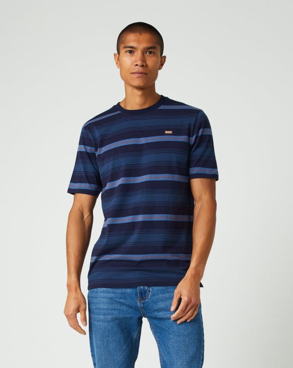 Keith Tee Blazer Bleu Marine Diesel Blanc