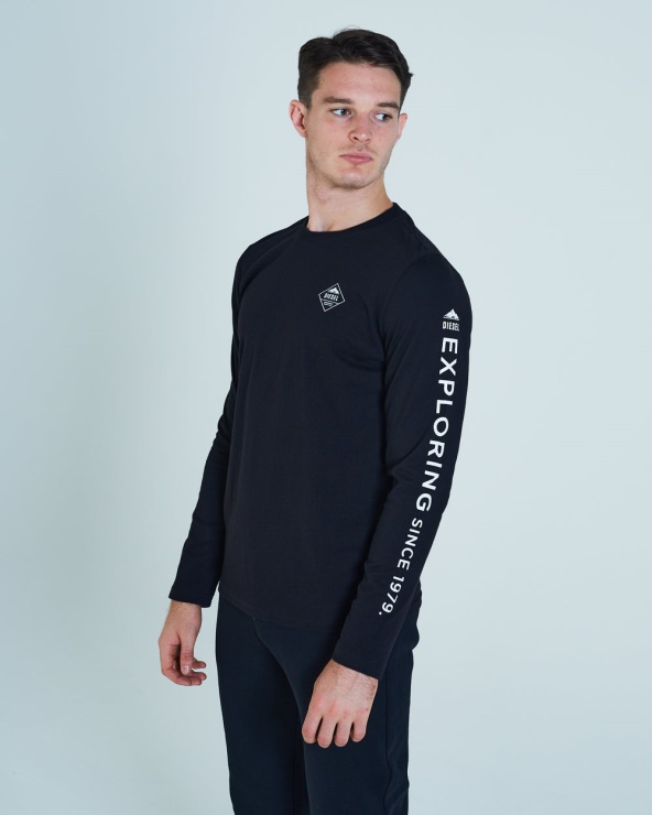 Bryson Ls Tee Noir Diesel Marine