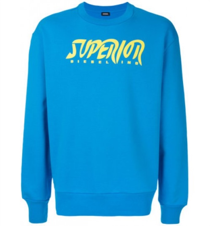 S Bay Sc Felpa Pull à Manches Longues Pour Hommes Lounge Wear Diesel