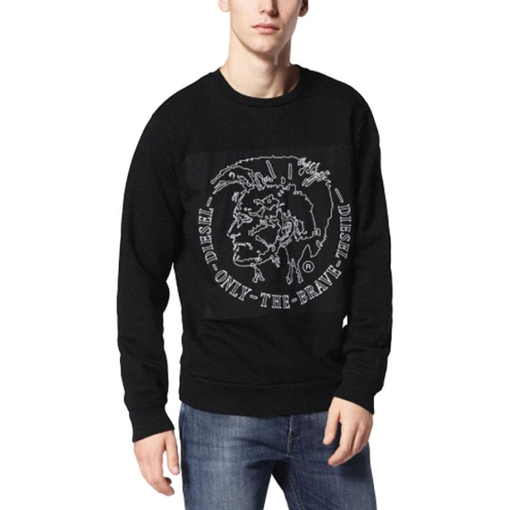 S Samuel Felpa 900 Sweat Homme Col Rond Pull Manches Longues Pull Diesel