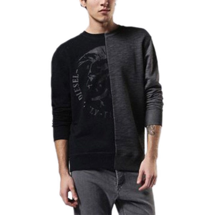 Diesel S Joe Nc Felpa Sweat-shirt à Tête Mohawk Pour Hommes Pull à Manches Longues Pull