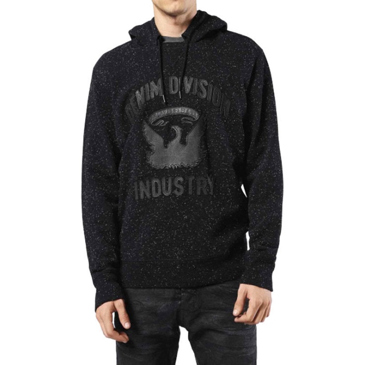 S Joe Hood Lr 900 Pulls Molletonnés Pour Hommes En Cuir à Capuche Ambrose Pull Pull Diesel