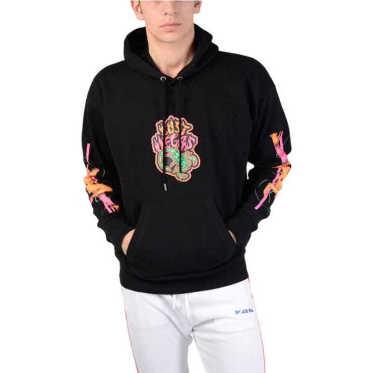 Diesel S Alby Sc 900 Sweat Homme Pull à Capuche Fluo Imprimé Lounge Wear
