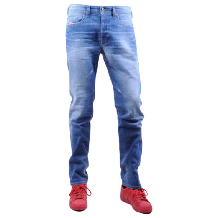 Diesel Buster R60f8 Jeans En Denim Pour Hommes Pantalons Décontractés Slim Fuselés En Détresse