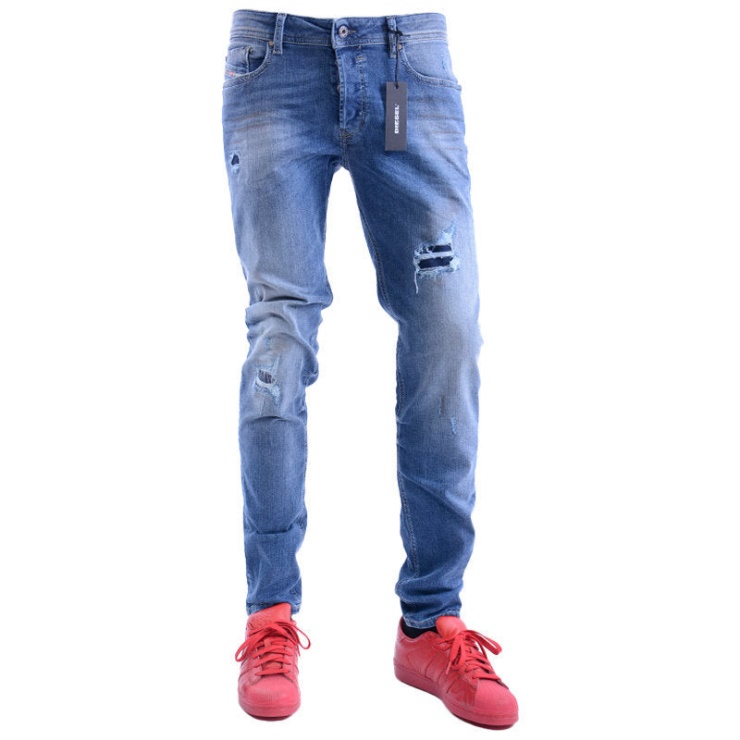 Toxer R76c9 Jeans En Denim Pour Hommes Coupe Slim Skinny Casual Blue Jeans Diesel