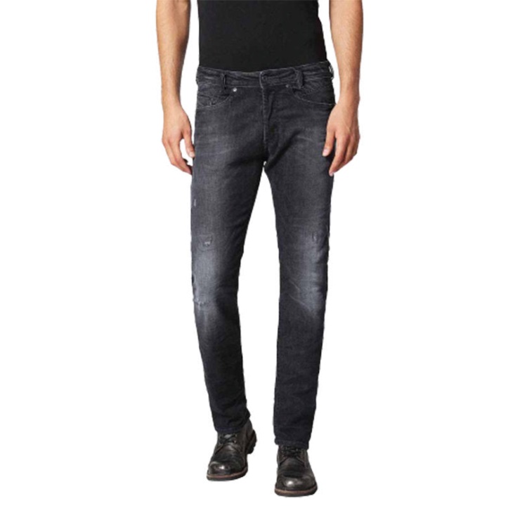 Akee 0683q Jeans En Denim Pour Hommes Stretch Regular Slim Tapered Casual Pants Diesel