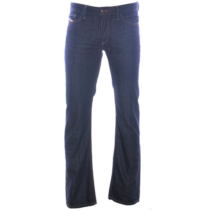 Diesel Viker Orus7 Jeans Pour Hommes Coupe Classique Coton Bleu Foncé Casual Denim Pantalon