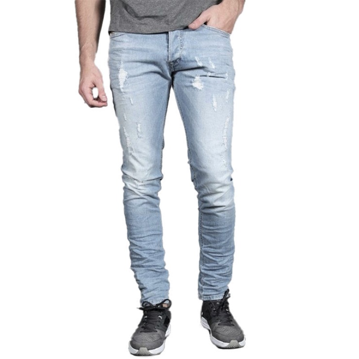 Diesel Tepphar 0849e Jeans En Denim Stretch Slim Fit Carotte Pantalon Décontracté Pour Homme