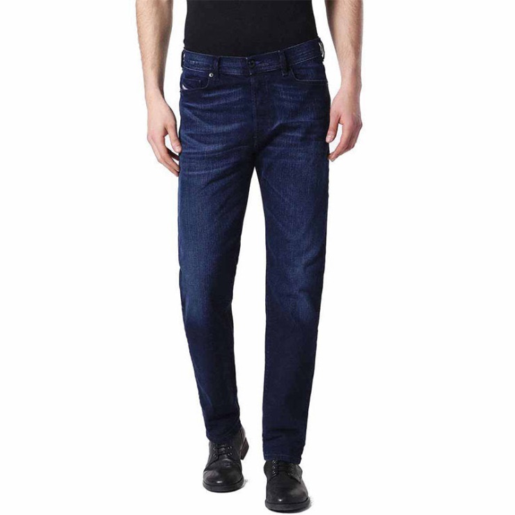Diesel Thytan 084hj Jeans En Denim Stretch Confort Coupe Droite Pantalons Décontractés Pour Hommes