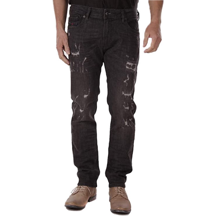 Diesel Thavar-xp Rfe02 Jeans En Denim Pour Hommes Stretch Slim Skinny Fit Pantalon En Détresse