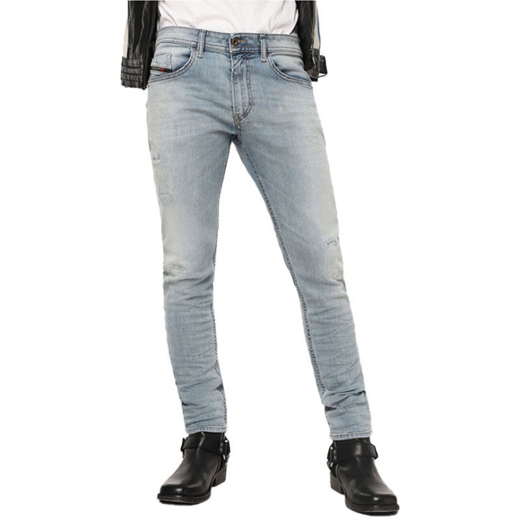 Thommer 087ax Jeans Stretch Pour Hommes Slim Skinny En Détresse Pantalon Décontracté Diesel