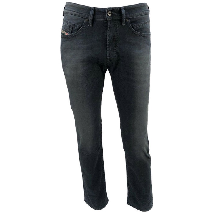 Akee 0681h Jeans En Denim Pour Hommes Regular Slim Fuselé Stretch Bleu Foncé Pantalon Diesel