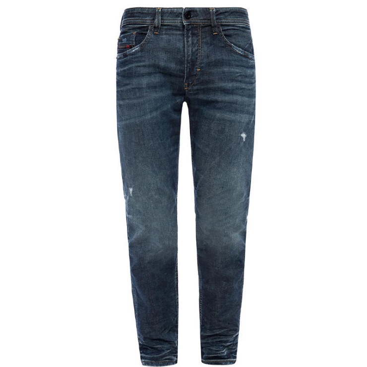 Diesel Thommer 087ai Denim Sweat Jogg Jeans Slim Fit Tapered Pant Bleu