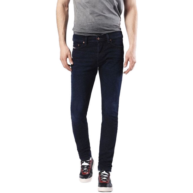 Diesel Tepphar 0855m Jeans Stretch Décontractés En Coton Pour Hommes Coupe Slim Carotte