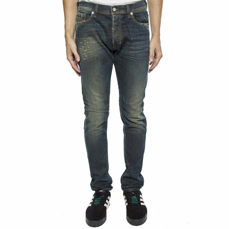 Diesel Tepphar 084xu Jeans Décontractés Pour Hommes Lyocell Stretch Pantalon Slim Fit