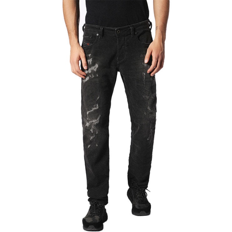 Diesel Larkee Beex 0688w Jeans En Denim Pour Hommes Coupe Classique Jambes Effilées Pantalons Décontractés
