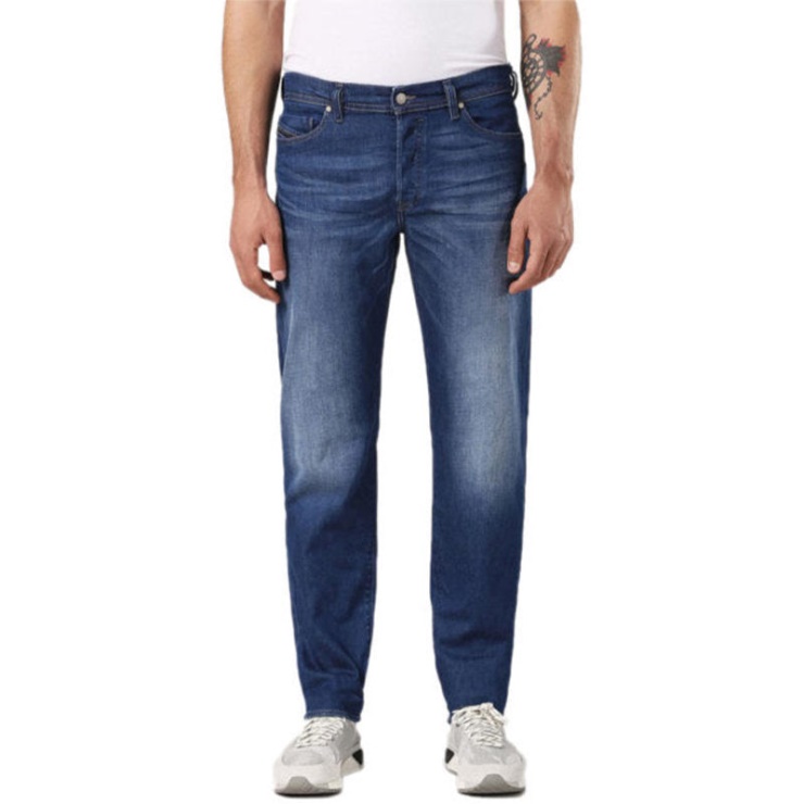 Thytan 084rm Jeans Pour Hommes Denim Stretch Confort Coupe Droite Pantalons Décontractés Diesel