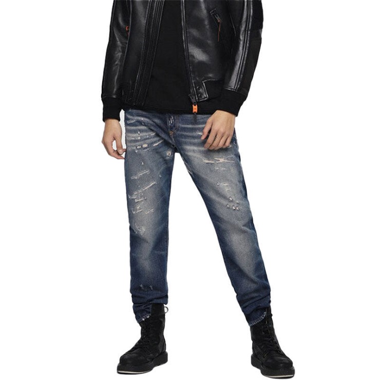 Diesel Buster 088aq Jeans Pour Hommes Coupe Slim Coupe Fuselée Pantalons Décontractés