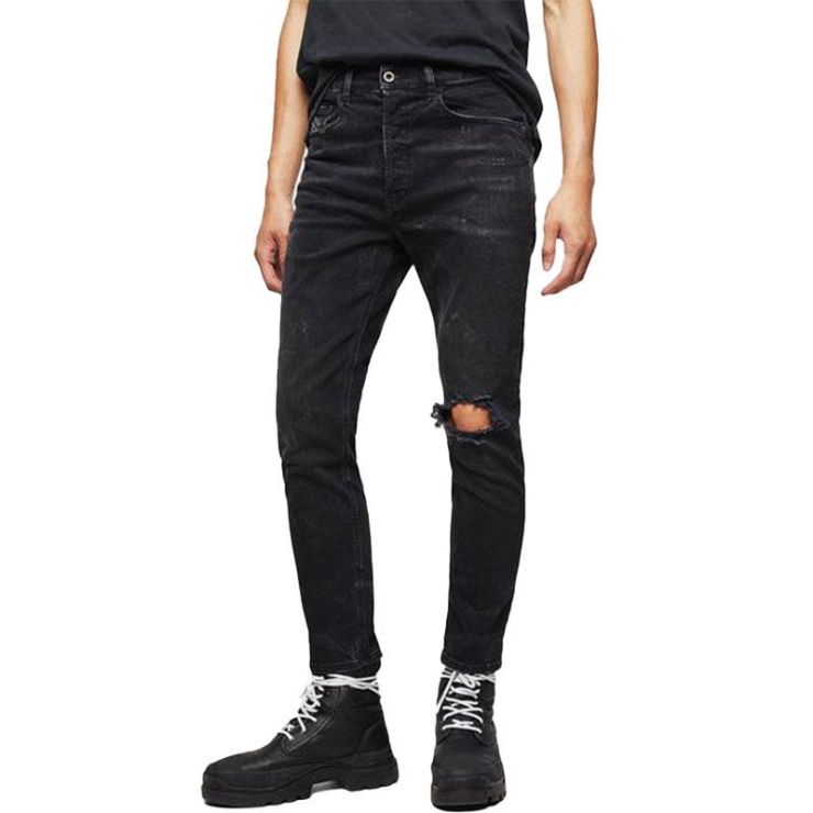 Diesel D-eetar 069dv Jeans En Denim Pour Hommes Pantalon Décontracté Stretch Coupe Fuselée