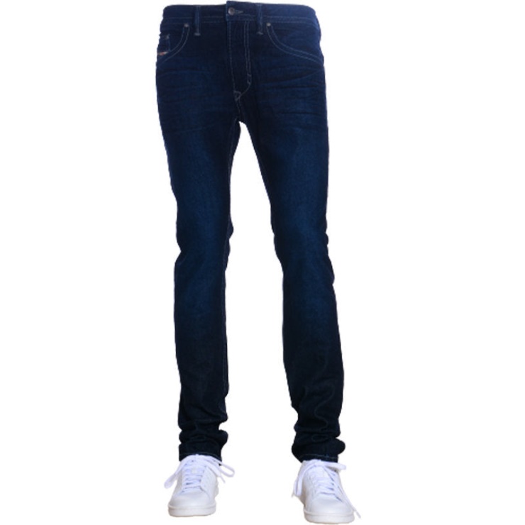 Jeans Pour Hommes Denim Regular Slim Fit Pantalon Décontracté Pantalon Bleu Foncé Coton Diesel