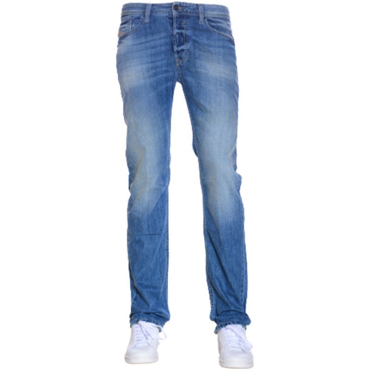 Diesel Waykee 0840l Jeans Pour Hommes Denim Regular Coupe Droite Pantalon Décontracté Coton