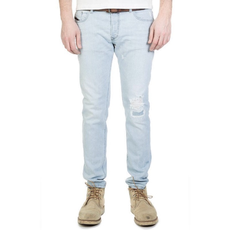 Sleenker 0689l Jeans Pour Hommes En Denim Stretch En Coton Stretch Slim Skinny Fit Diesel