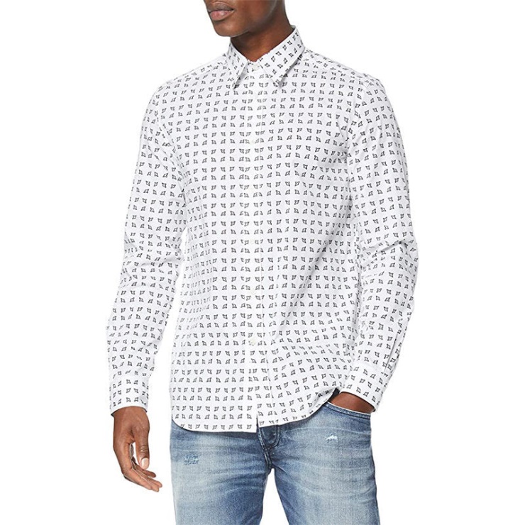 Chemise Homme Diesel S Akura Chemise Slim Fit Coton Doux Camicia M - L