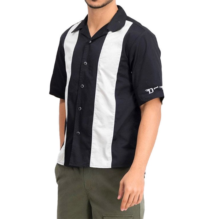 Diesel S Kingi Chemise Pour Hommes Coupe Régulière Décontractée Coton Manches Courtes Outwear été