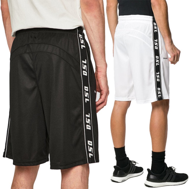 P Hitoshi 0watf Short Homme Coupe Classique Bermuda Décontracté été Diesel Beige Foncé/blanc Cassé