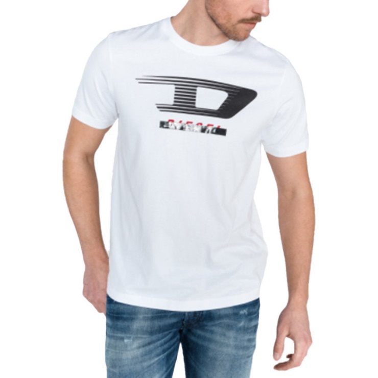 T Just Y4 T-shirt Pour Hommes à Manches Courtes T-shirt à Col Rond Décontracté Haut D'été Diesel