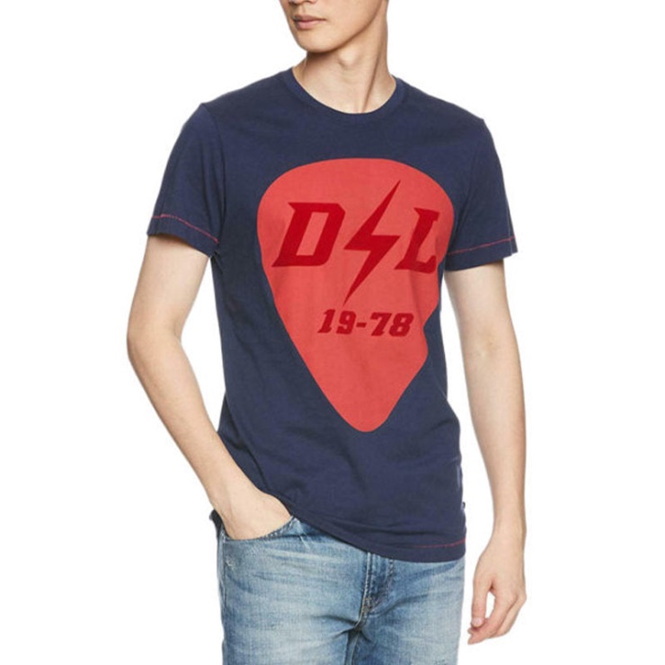 T Diego Rb Hommes T-shirt à Manches Courtes Col Rond Décontracté été Coton T-shirts Diesel
