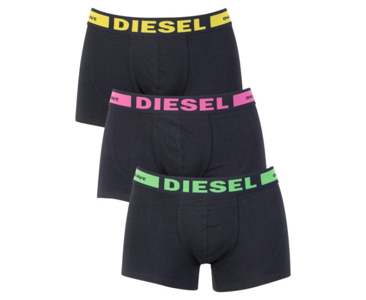 Diesel édition Saisonnière Lot De 3 Boxers En Coton Pour Homme Coffret Cadeau